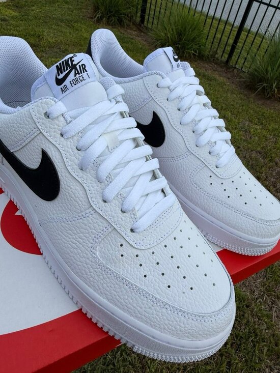 BRAND NEW MEN\'S NIKE AIR FORCE ONE AF1 WHITE BLACK CT2302-100 SNEAKERS main image 4